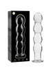 nebula series by ibiza - model 10 dildo borosilicate glass clear 16.5 cm -o- 3.5 cm