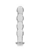 nebula series by ibiza - model 10 dildo borosilicate glass clear 16.5 cm -o- 3.5 cm