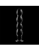 nebula series by ibiza - modelo 10 dildo cristal transparente 16.5 cm -o- 3.5 cm