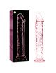 nebula series by ibiza - modelo 12 dildo cristal transparente 17 cm -o- 3.5 cm