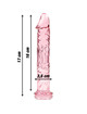 nebula series by ibiza - model 12 dildo borosilicate glass clear 17 cm -o- 3.5 cm