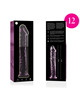 nebula series by ibiza - model 12 dildo borosilicate glass clear 17 cm -o- 3.5 cm