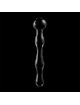 nebula series by ibiza - modelo 13 dildo cristal transparente 18 cm -o- 3.5 cm