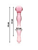 nebula series by ibiza - modelo 13 dildo cristal transparente 18 cm -o- 3.5 cm
