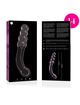 nebula series by ibiza - modelo 14 dildo cristal transparente 18.5 cm -o- 3 cm