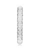 nebula series by ibiza - model 15 dildo borosilicate glass clear 18.5 cm -o- 3 cm