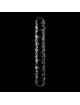 nebula series by ibiza - model 15 dildo borosilicate glass clear 18.5 cm -o- 3 cm