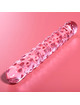 nebula series by ibiza - model 15 dildo borosilicate glass clear 18.5 cm -o- 3 cm