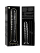 nebula series by ibiza - modelo 16 dildo cristal transparente 18.5 cm -o- 3 cm