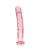 nebula series by ibiza - modelo 16 dildo cristal transparente 18.5 cm -o- 3 cm