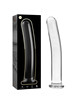 nebula series by ibiza - modelo 17 dildo cristal transparente 18.5 cm -o- 3 cm