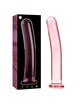 nebula series by ibiza - model 17 dildo borosilicate glass clear 18.5 cm -o- 3 cm