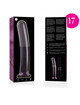 nebula series by ibiza - modelo 17 dildo cristal transparente 18.5 cm -o- 3 cm