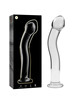 nebula series by ibiza - model 18 dildo borosilicate glass clear 18.5 cm -o- 3.5 cm