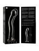 nebula series by ibiza - modelo 18 dildo cristal transparente 18.5 cm -o- 3.5 cm