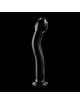 nebula series by ibiza - modelo 18 dildo cristal transparente 18.5 cm -o- 3.5 cm