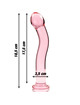 nebula series by ibiza - model 18 dildo borosilicate glass clear 18.5 cm -o- 3.5 cm