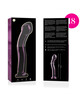 nebula series by ibiza - modelo 18 dildo cristal transparente 18.5 cm -o- 3.5 cm