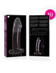 nebula series by ibiza - modelo 19 dildo cristal transparente 18.5 cm -o- 4 cm