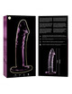 nebula series by ibiza - modelo 19 dildo cristal transparente 18.5 cm -o- 4 cm