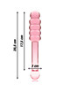 nebula series by ibiza - model 20 dildo borosilicate glass clear 20.5 cm -o- 3 cm