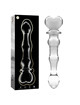 nebula series by ibiza - modelo 21 dildo cristal transparente 20.5 cm -o- 3.5 cm