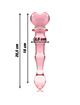 nebula series by ibiza - model 21 dildo borosilicate glass clear 20.5 cm -o- 3.5 cm