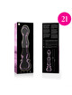 nebula series by ibiza - model 21 dildo borosilicate glass clear 20.5 cm -o- 3.5 cm
