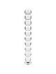 nebula series by ibiza - model 22 dildo borosilicate glass clear 21.5 cm -o- 2.5 cm