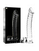 nebula series by ibiza - modelo 23 dildo cristal transparente 21.5 cm -o- 4 cm