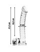 nebula series by ibiza - modelo 23 dildo cristal transparente 21.5 cm -o- 4 cm