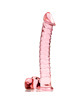 nebula series by ibiza - model 23 dildo borosilicate glass clear 21.5 cm -o- 4 cm