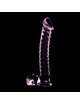 nebula series by ibiza - modelo 23 dildo cristal transparente 21.5 cm -o- 4 cm