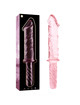nebula series by ibiza - modelo 24 dildo cristal transparente 28.5 cm -o- 5 cm