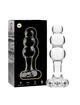 nebula series by ibiza - modelo 1 plug cristal transparente 10.5 cm -o- 3 cm