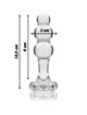 nebula series by ibiza - modelo 1 plug cristal transparente 10.5 cm -o- 3 cm