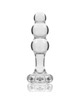 nebula series by ibiza - model 1 anal plug borosilicate glass clear 10.5 cm -o- 3 cm