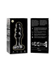 nebula series by ibiza - modelo 1 plug cristal transparente 10.5 cm -o- 3 cm
