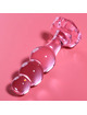 nebula series by ibiza - model 1 anal plug borosilicate glass clear 10.5 cm -o- 3 cm