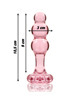 nebula series by ibiza - modelo 1 plug cristal transparente 10.5 cm -o- 3 cm