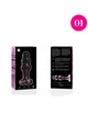 nebula series by ibiza - modelo 1 plug cristal transparente 10.5 cm -o- 3 cm