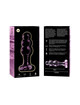 nebula series by ibiza - modelo 1 plug cristal transparente 10.5 cm -o- 3 cm