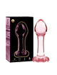 nebula series by ibiza - modelo 2 plug cristal transparente 11 cm -o- 3.5 cm