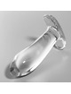 nebula series by ibiza - model 5 anal plug borosilicate glass clear 12.5 cm -o- 3.5 cm