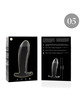 nebula series by ibiza - model 5 anal plug borosilicate glass clear 12.5 cm -o- 3.5 cm