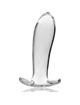 nebula series by ibiza - model 5 anal plug borosilicate glass clear 12.5 cm -o- 3.5 cm