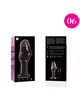 nebula series by ibiza - model 6 anal plug borosilicate glass clear 12.5 cm -o- 4 cm