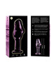 nebula series by ibiza - model 6 anal plug borosilicate glass clear 12.5 cm -o- 4 cm