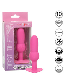 Plug Anal Calexotics First Time com Vibração Rosa