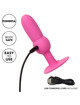 Plug Anal Calexotics First Time com Vibração Rosa